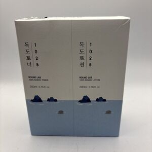 Round Lab Dokdo Toner 200 Ml & Dokdo Lotion 300 Ml Special Set NEW